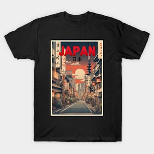 japan tokyo vintage travel tourism 3 T-Shirt